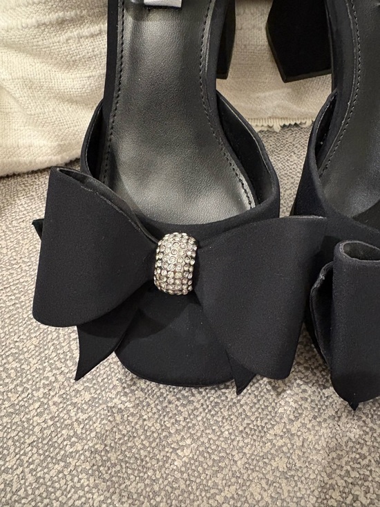 Steve Madden Aerin Bow Black Platform Sandals 🖤 💎 main image 3